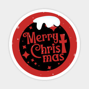 Merry Christmas - Jesus is born - Christmas begins with Christ Magnet